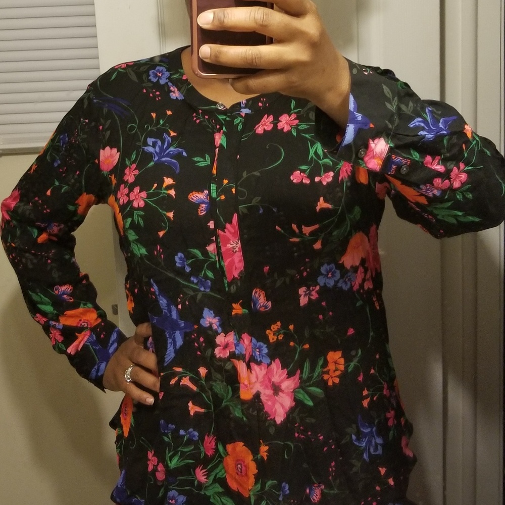 Old navy flower print tunic